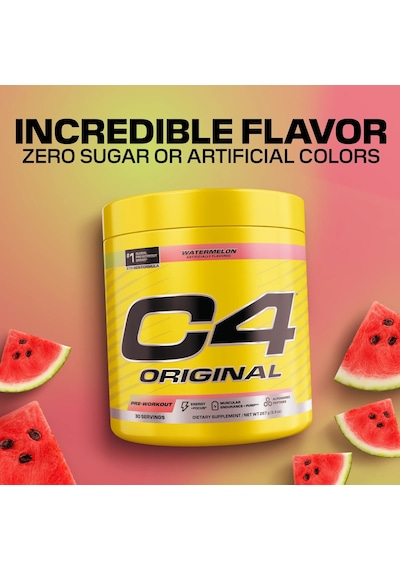 Cellucor C4 Orıgınal Watermelon Preworkout Pump Booster 30 Servıngs