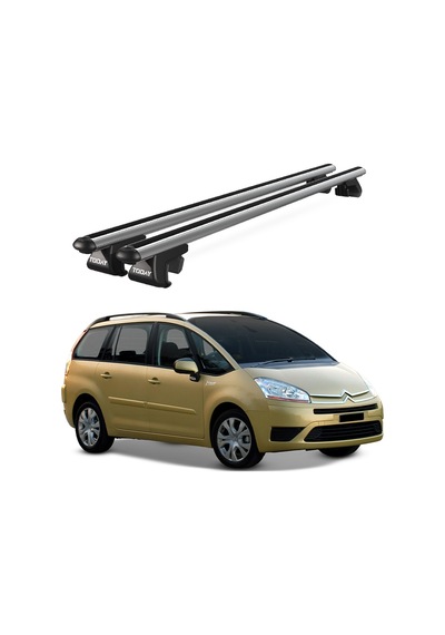 Venüs Citroen C4 Grand Picasso 2007-2013 Uyumlu Gri Ara Atkı Port Bagaj Tavan Barı