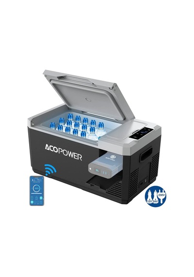 Acopower V18 12/24/220volt 18litre Kompresörlü Outdoor Oto Buzdolabı Akü Dahil Değildir