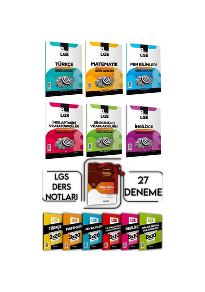 Lgs 2025 Konu Anlatımlı Ders Notları Ve Tüm Dersler 27 Deneme Paragraf Hediyeli