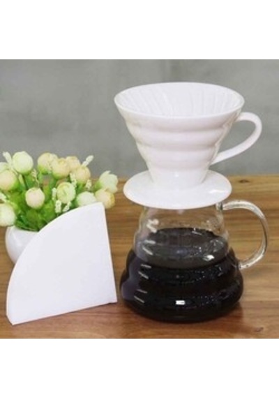 Epinox FSB-2 Seramik Kahve Demleme Dripper Beyaz