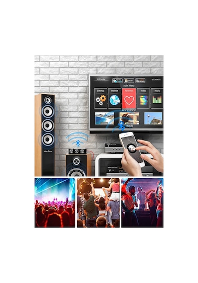 Zk-1002t 2x100w Bluetooth 5.0 Tpa3116d2 Stereo Amfi Modülü Bas/tiz Kontrollü