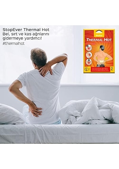 Stopever Thermal Hot Terapi Flasteri - 2x2'li Paket 8 Saat Etkili Isı Terapisi İlaç İçermez