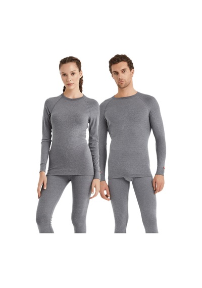 Blackspade Unisex Termal Tişört 2. Seviye 9259 Gri Melanj