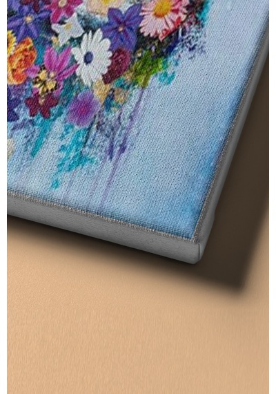 Webstyle Sayılarla Boyama Seti Kasnaklı Çiçekler 60x75 Cm