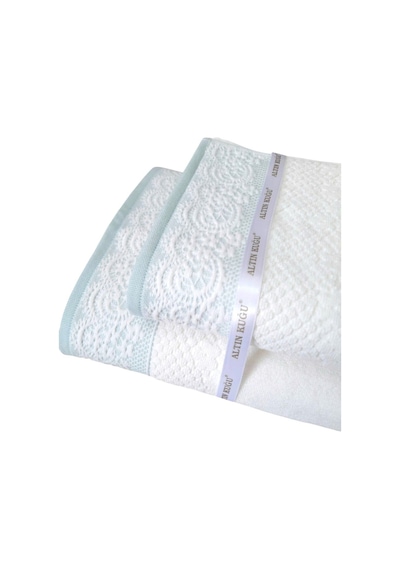 Evony Banyo Havlu Seti 2'li Mint 50x90cm+90x150cm