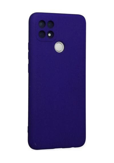 Oppo A15 Kılıf Nano İçi Kadife Silikon - Mor Belirtilmemiş