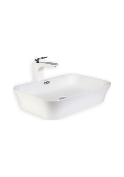 Eva Banyo Lena E-4160 Tezgah Üstü Porselen Lavabo