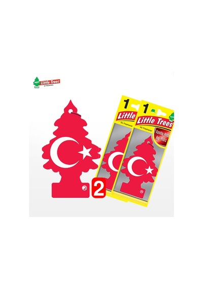 Oto Koku Little Trees Kağıt Koku Türk Bayrağı Ay Yıldız 2 Adet