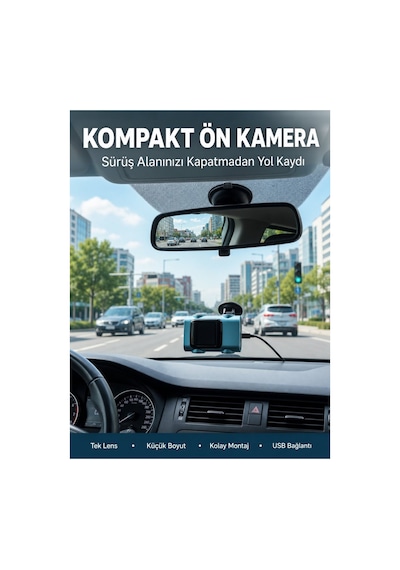 Kompakt Dash Kamera Usb Şarj Tf Kart Destekli Yeni Nesil - Hs08371484-8703