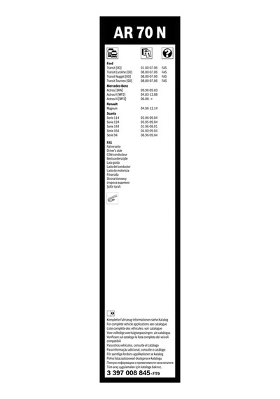 Silecek Süpürgesi - Fiat Scudo - Bosch-3397008845