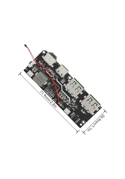Çift Usb 5v 22.5w Ledli Micro Type-c Powerbank Hızlı Şarj Modülü