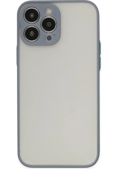 Apple  Uyumlu  iPhone 14 Pro Max Kılıf Montreal Silikon Kapak Gri