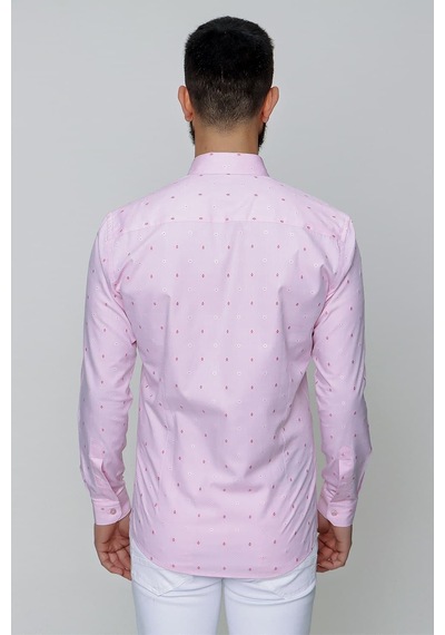 Efor Gk 643 Pembe Klasik Gömlek Pembe