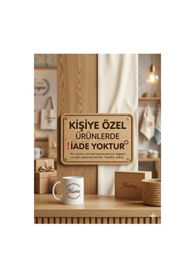 Kişiye Özel 3d Baskı Modern Duvar Saati 22x22 Cm Sessiz Mekanizma Dekoratif İsimli Saat Turuncu