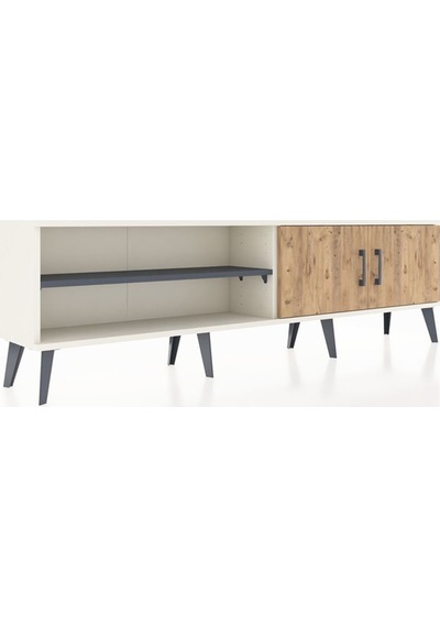 Arges Tv Ünitesi 2 Raflı 2 Kapaklı 176x30x51 Aytaşı-çam/antrasit Atlas Çam/antrasıt Arges Tv Ünitesi 2 Raflı 2 Kapaklı 176x30x51 Aytaşı-çam/antrasit Atlas Çam/antrasıt