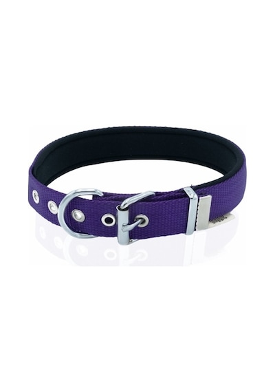 Doggie Konfor Dokuma Çivili Boyun Tasması Mor 2.5 x 42-50 CM