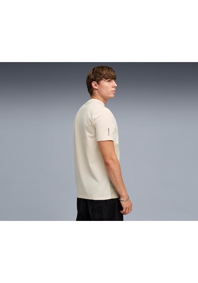 Puma Pumatech Tee Erkek Günlük Tişört 69218087 Krem Krem