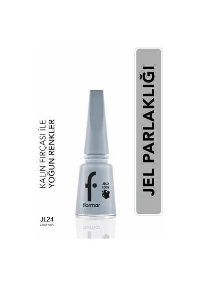 Flormar Oje - Jelly Look Nail Enamel Light Grey 8690604282180