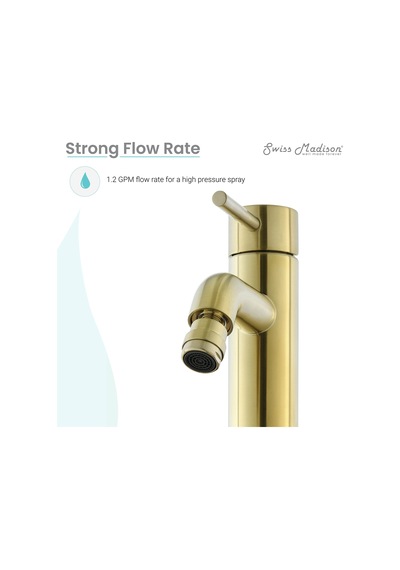 Swiss Madison Well Made Forever Sm-df81bg Fırçalanmış Altın Sarmaşık Taharet Musluğu