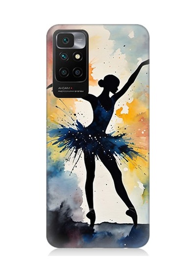 Xiaomi Redmi 10 Uyumlu Dansın Büyülü Gölgesi Desenli Silikon Kılıf Çok Renkli