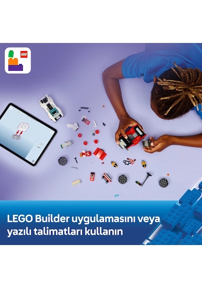 LEGO® Sonic the Hedgehog Silver’ın Arabası, Knuckles’ın Canavar Kamyonuna Karşı 77118 – 8+ Yaratıcı Oyuncak Yapım Seti (378P)