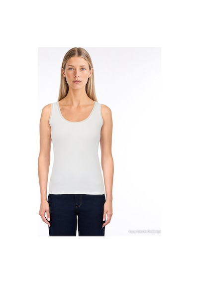 Yargıcı Regular Kare Yaka Kolsuz T-shirt 26kkts9024x 002 Beyaz