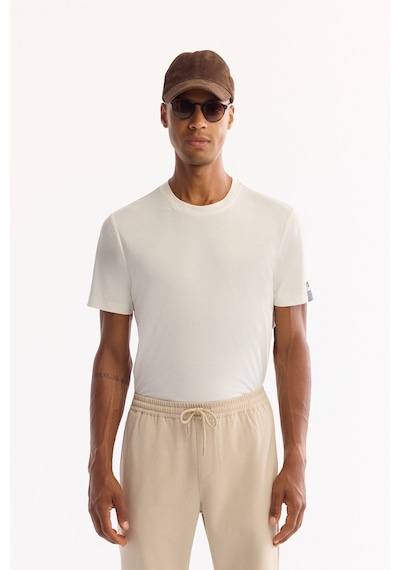 Avva Erkek Bej Beli Lastikli Bağcıklı Duble Paça Jogger Relaxed Fit Pantolon E003000