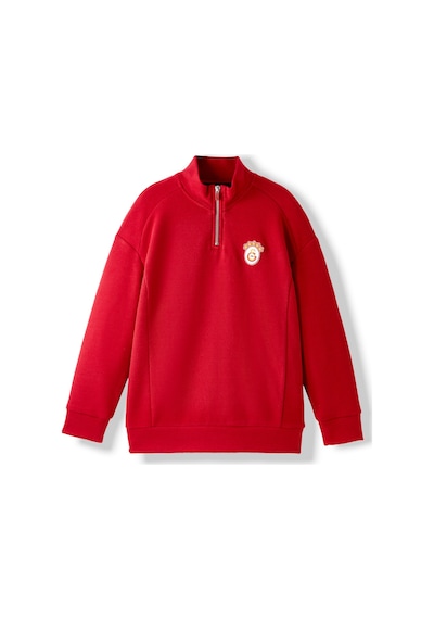 Gsstore Galatasaray Çocuk Yarım Zip Hoodie C252074 Kırmızı