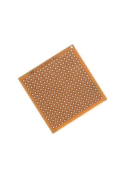 50x50mm Delikli Bakır Plaket Tek Tarflı Devre Kartı 5x5