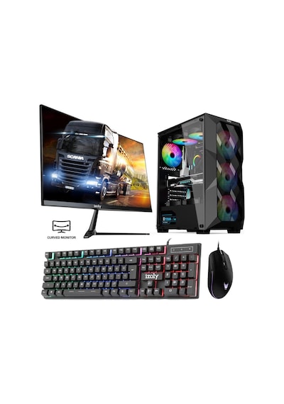 Izoly ST998973 i3-10100F 16 GB 512 GB M.2 NVMe GTX1660S 6 GB 24" Free Dos Masaüstü Oyuncu Bilgisayarı