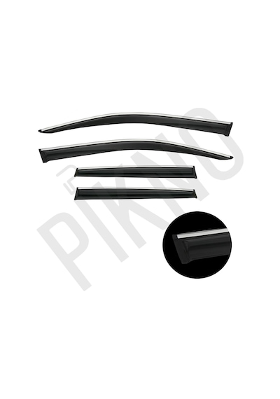Volkswagen Passat B6 2005-2011 Kromlu Cam Rüzgarlığı 4'lü Set A+ Plus