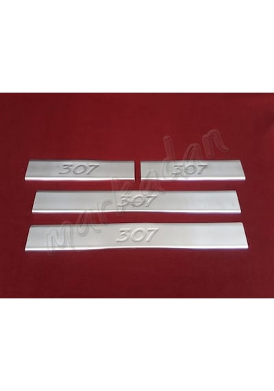 Db Chrome Peugeot 307 Krom Kapı Eşiği 2001-2008 4 Parça P.Çelik (430393269)