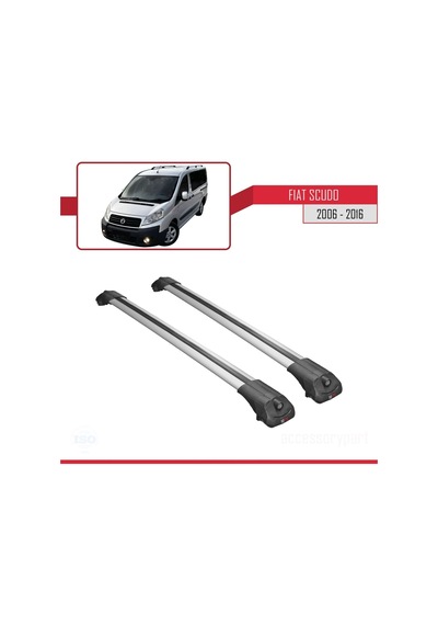 Fiat Scudo 2006-2016 Arası İle Uyumlu Ace-1 Ara Atkı Tavan Barı Gri