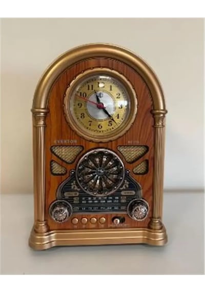 Everton Rt-719 Şarjlı, Saat Göstergeli Nostaljik Radyo Bluetooth-usb-sd-fm