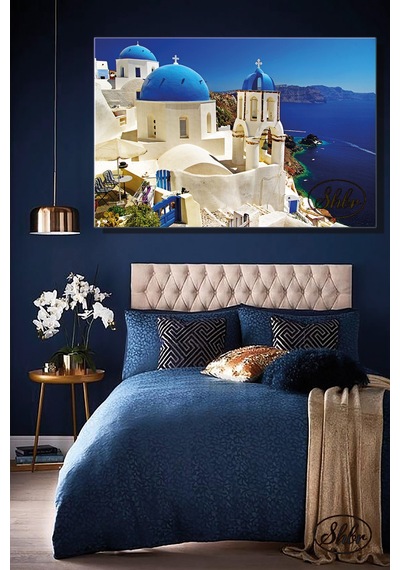 Tekli, Yatay, Kanvas, Dekoratif, Duvar, Tablosu , Yunan Adaları, Santorini, Yunanistan,