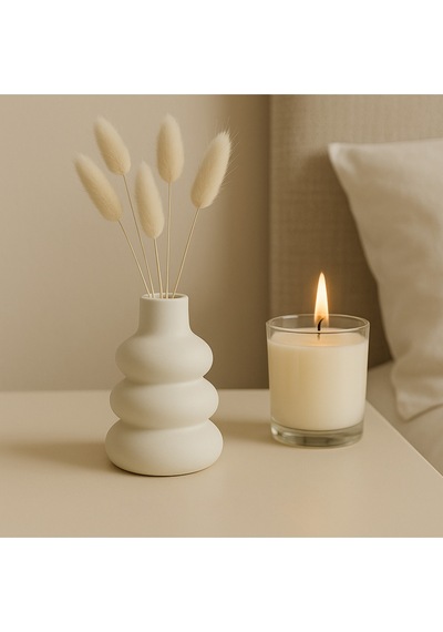Bernami Mumluk Şamdanpinterest Mini Vazo Japandi Stil El Yapımı Minimal Vazo Diğer
