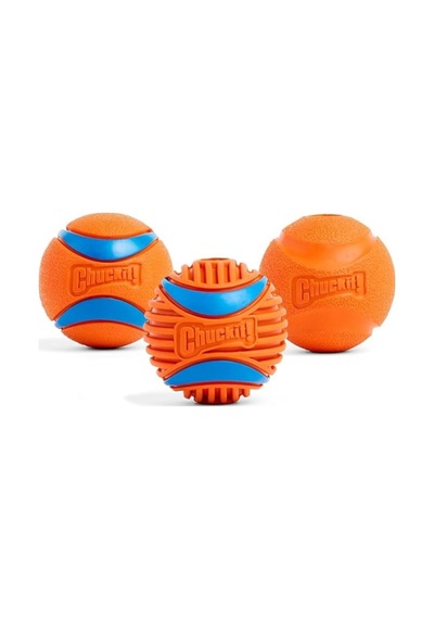 Chuckit Fetch Medley Gen 3 Ultra Ball, Fetch Ball, Rugged Ball 3&apos Lü Köpek Oyun Topu Seti O