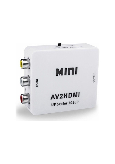 Rca To Hdmi Av Çevirici Dönüştürücü Converter 1080P Tv Tüplü Televizyon