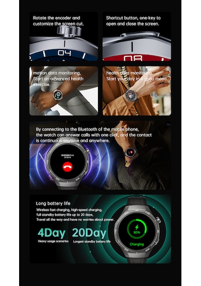 Kalobee SK40 Amoled 49 MM 3 Kordonlu Akıllı Saat (İthalatçı Garantili)