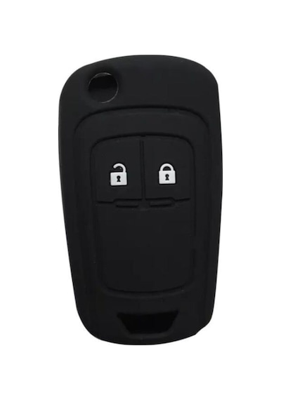 Gma Keys Opel Astra Corsa Mokka Insignia Uyumlu 2 Tuşlu Siyah Silikon Anahtar Kılıfı