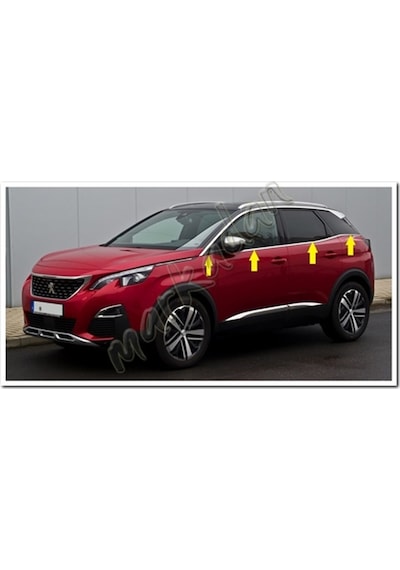 Peugeot 3008 Krom Cam Çıtası 2016 Sonrası 8 Parça Paslanmaz Çelik