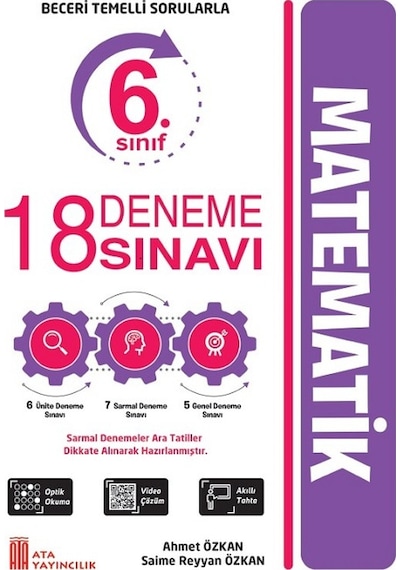 Ata 6.sınıf Yüzde Yüz Yeni Nesil Math Max + 18 Deneme Sınavı