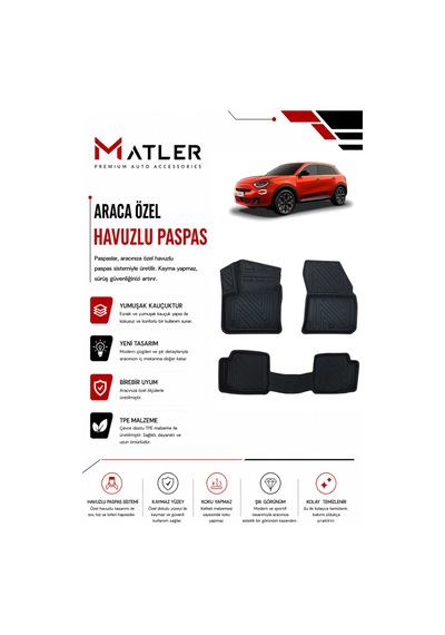 Fiat 600 Elektrikli 2024 Model 4d Ekstra Havuzlu Paspas