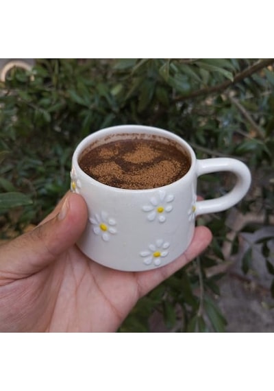 Tr Klasik Çayır Papatyalı Seramik 200 Ml Kupa Bardak Mug Diğer