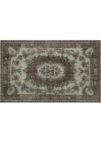 Gerçek El Dokuma Eskitme Vintage Halı 166 X 262 Cm