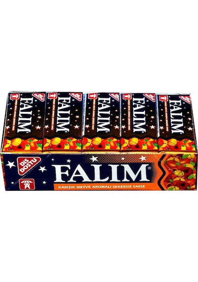 Falım Karışık Meyve Aromalı Şekersiz Sakız 20 x 7 G