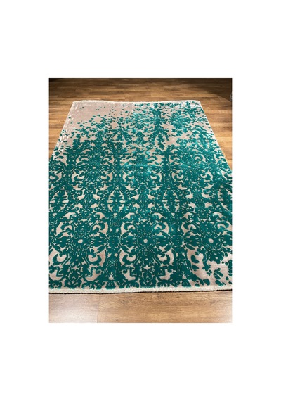 Bamboo 10531a 160x230 Zümrüt Yeşili Halı Yeşil