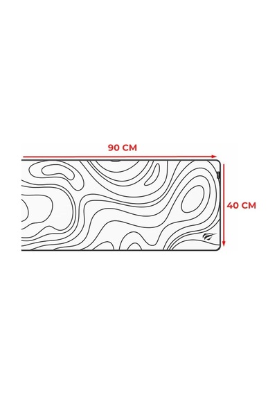 Gamenote Mp867 900x400 Mm 4mm Kaymaz Kauçuk Tabanlı Oyuncu Mouse Pad Beyaz