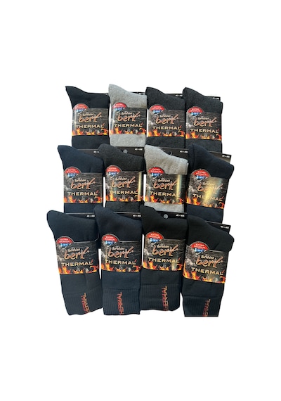 Qulat Erkek Kışlık Thermal Havlu Çorap 12 Adet Kampanyalı Fiyat Karısık